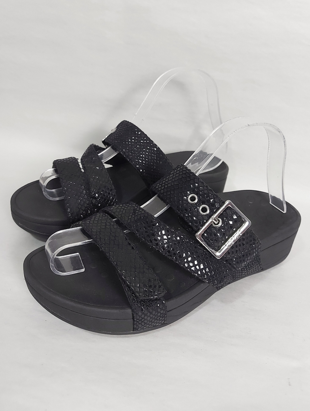 Vionic Pacific Rio Arch Support Orthotic Buckle Strap Platform Comfort Slide 7
